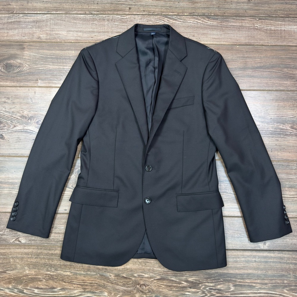 J.Crew Mens 36S Ludlow Slim Blazer Black Loro Piana Wool Suit Jacket 28130 NEW